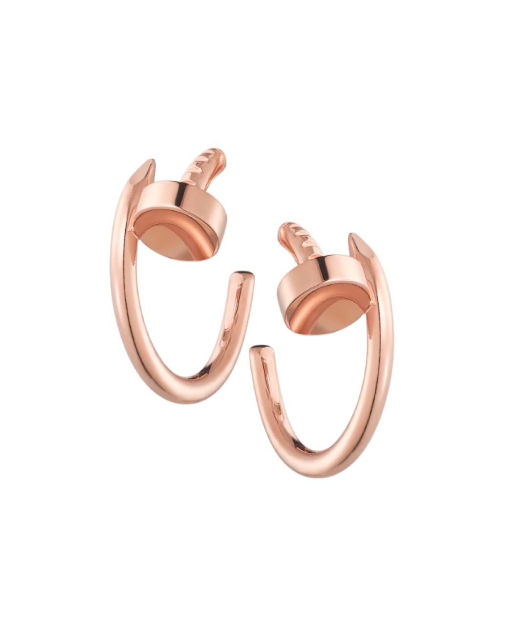 CARTIER Золотые серьги из розового золота, фото 6