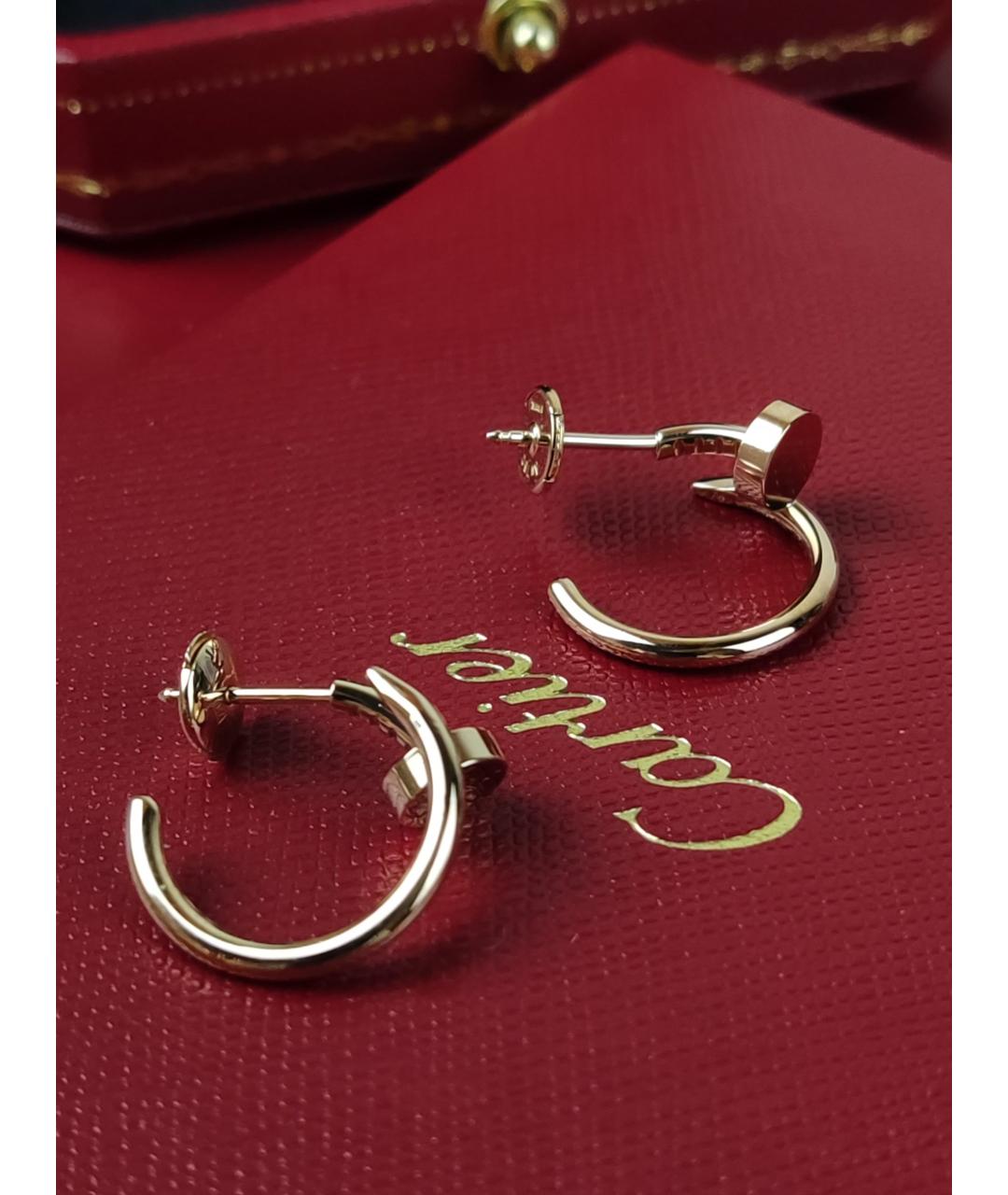 CARTIER Золотые серьги из розового золота, фото 5