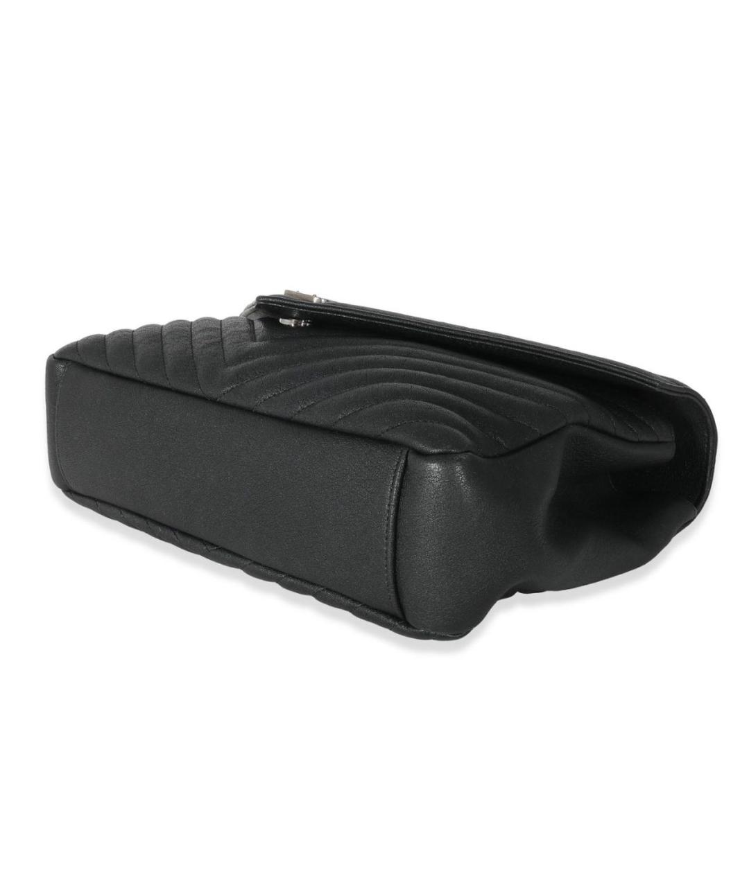 SAINT LAURENT Черная кожаная сумка через плечо, фото 6