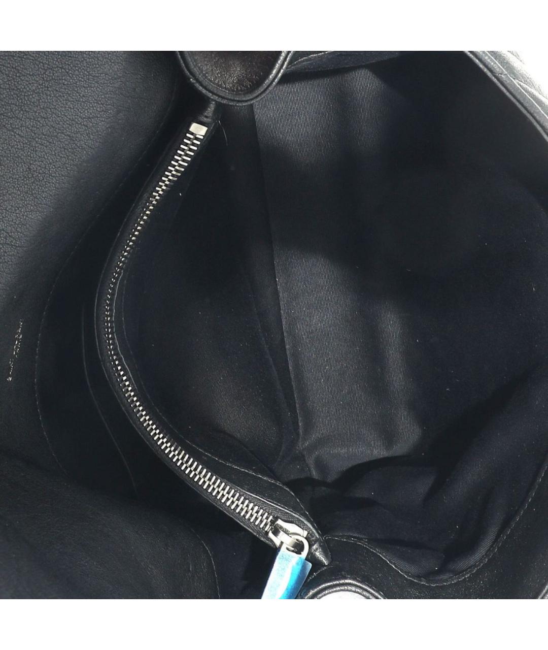 SAINT LAURENT Черная кожаная сумка через плечо, фото 8