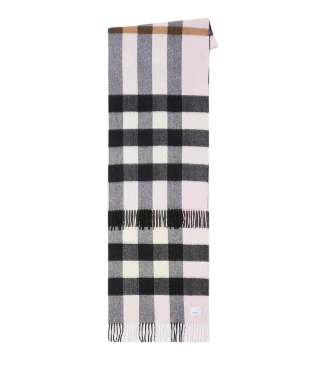 BURBERRY Розовый кашемировый шарф, фото 1