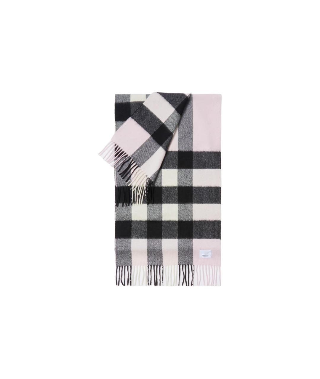 BURBERRY Розовый кашемировый шарф, фото 2