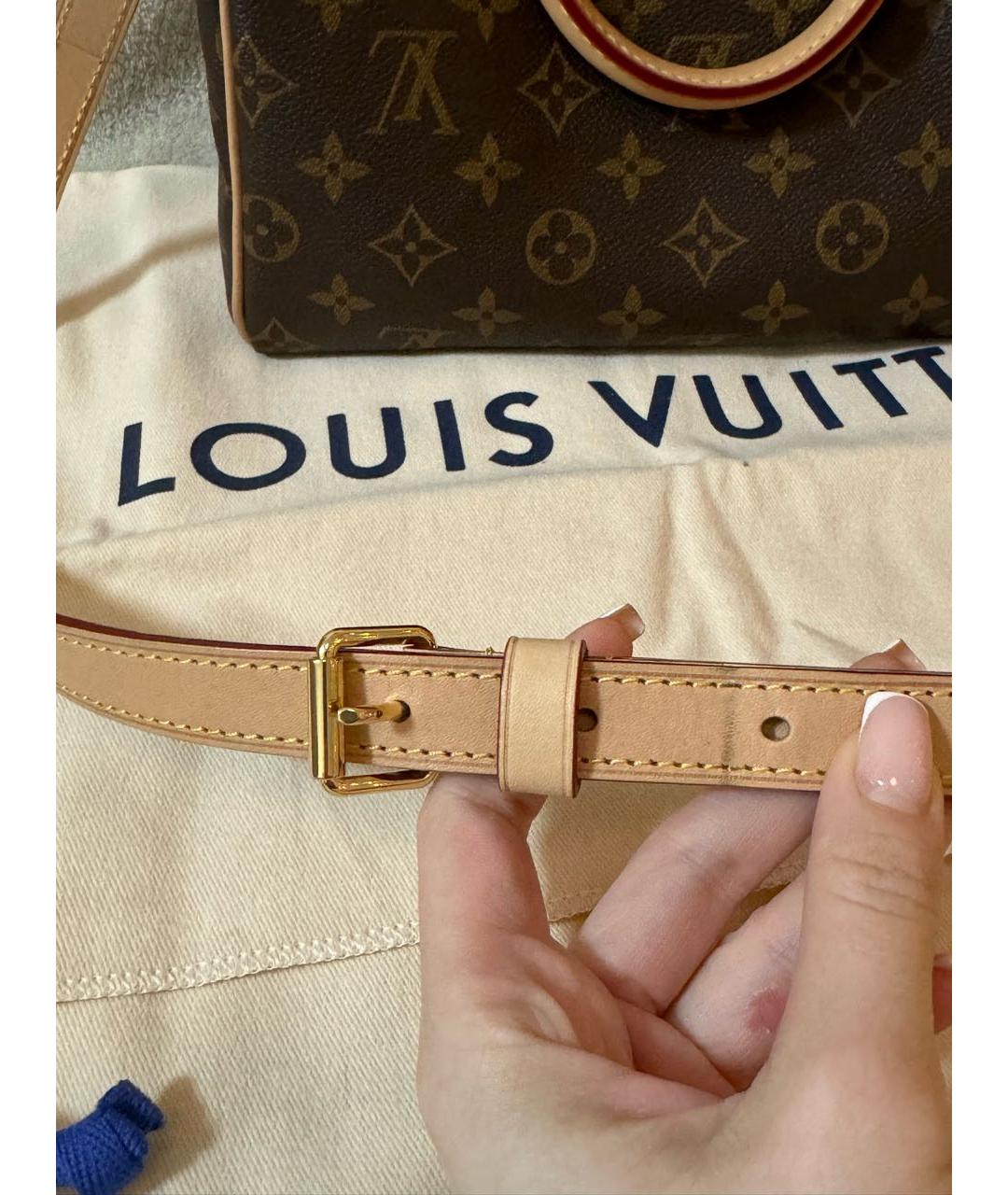 LOUIS VUITTON Коричневая сумка с короткими ручками, фото 6