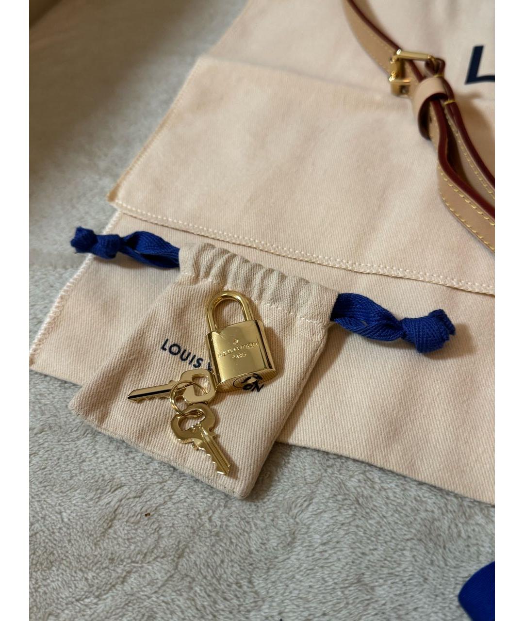 LOUIS VUITTON Коричневая сумка с короткими ручками, фото 7