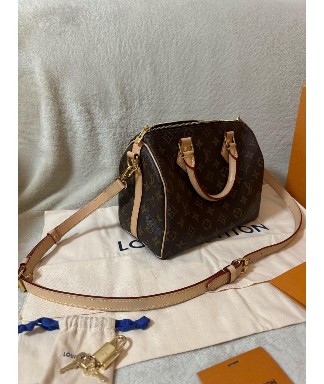 LOUIS VUITTON Коричневая сумка с короткими ручками, фото 2