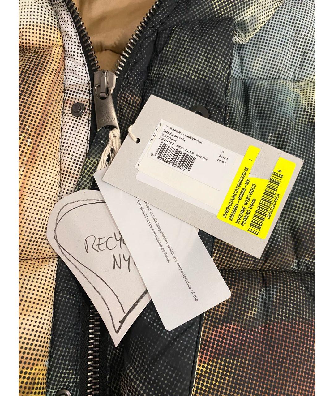 VIVIENNE WESTWOOD Мульти полиэстеровый пуховик, фото 8