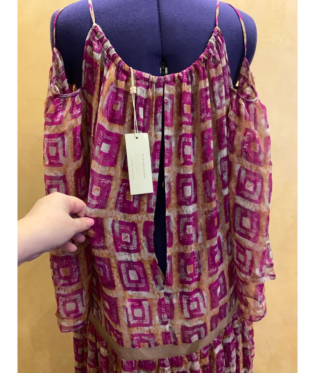 BCBG MAXAZRIA Мульти повседневное платье, фото 5