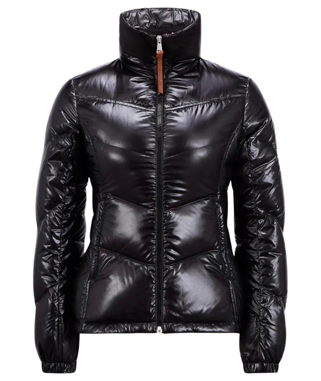 MONCLER Черный полиамидовый пуховик, фото 1