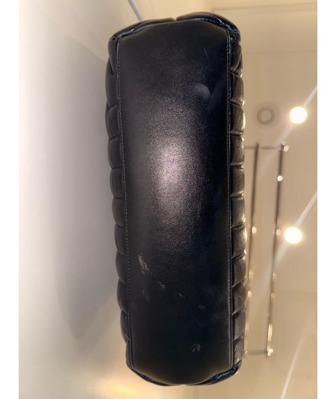 YVES SAINT LAURENT BEAUTY Черная кожаная сумка через плечо, фото 7