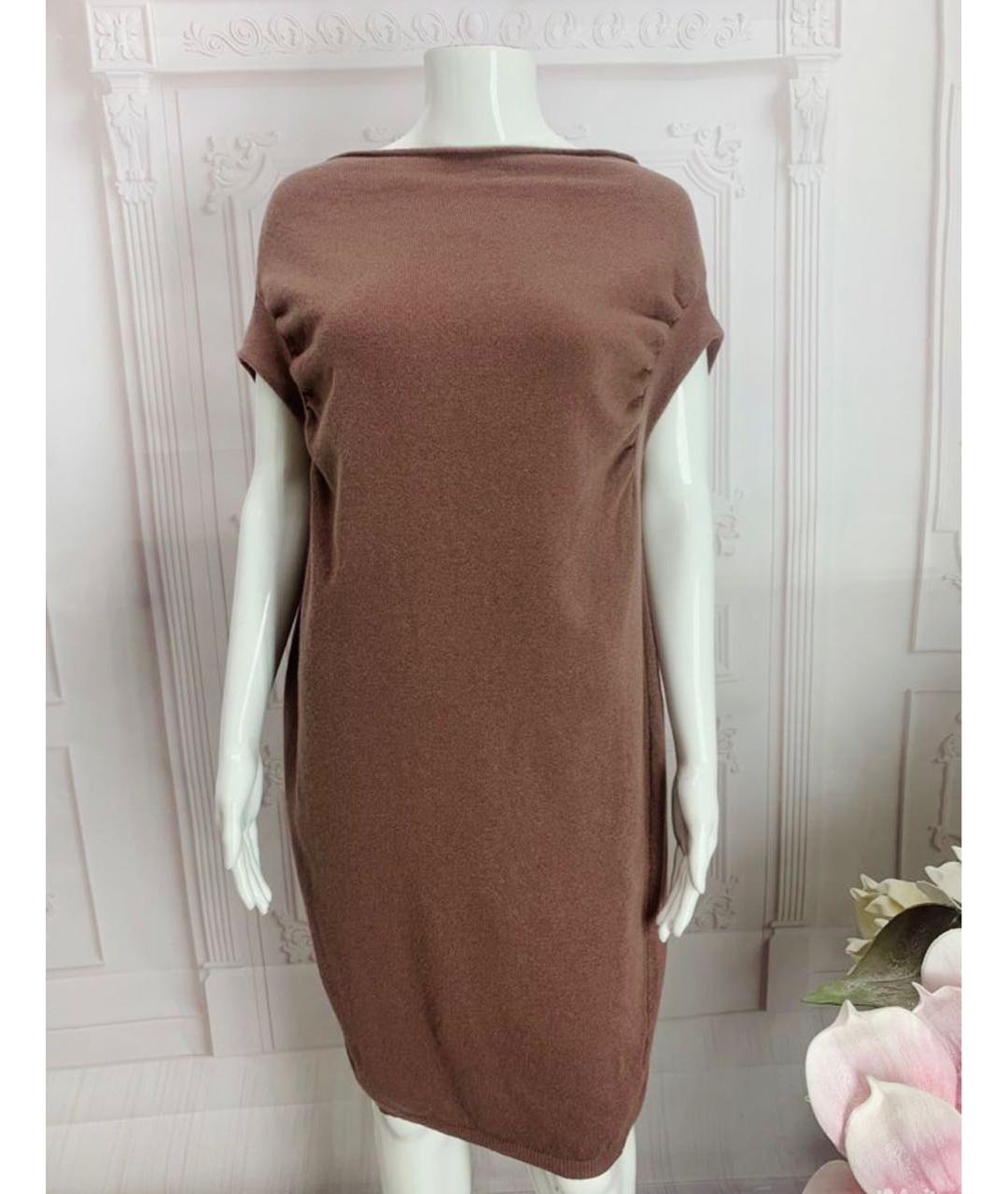 LIVIANA CONTI Розовое шерстяное повседневное платье, фото 6