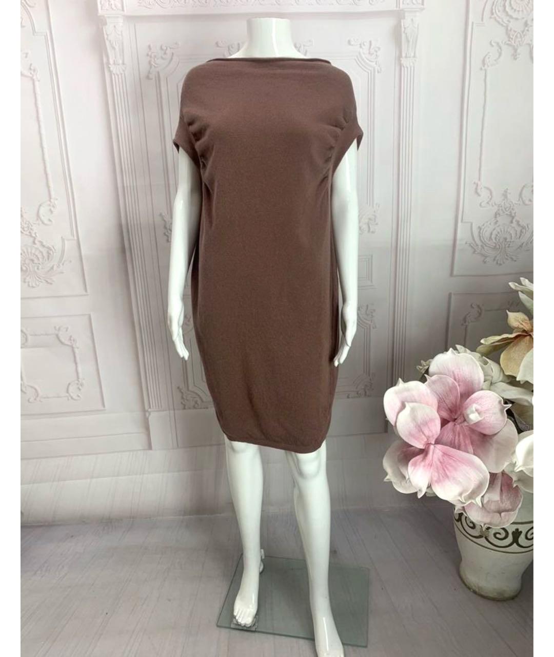 LIVIANA CONTI Розовое шерстяное повседневное платье, фото 8