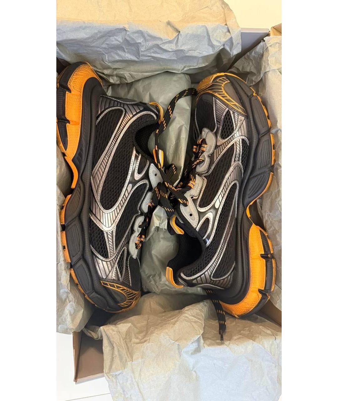 BALENCIAGA Черные текстильные низкие кроссовки / кеды, фото 8