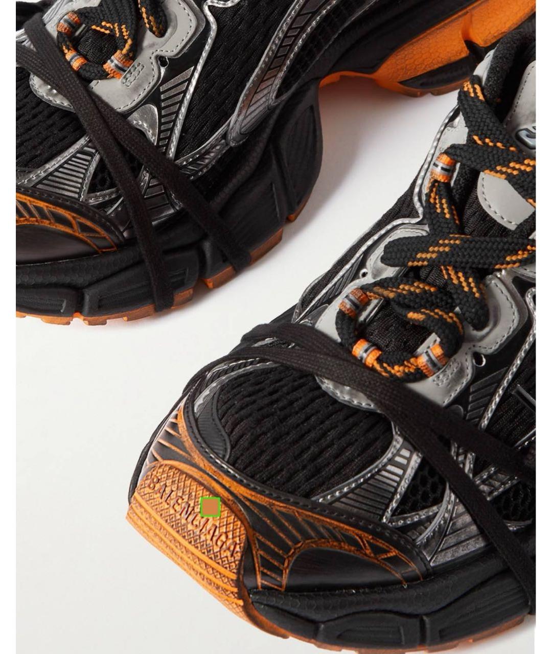 BALENCIAGA Черные текстильные низкие кроссовки / кеды, фото 4