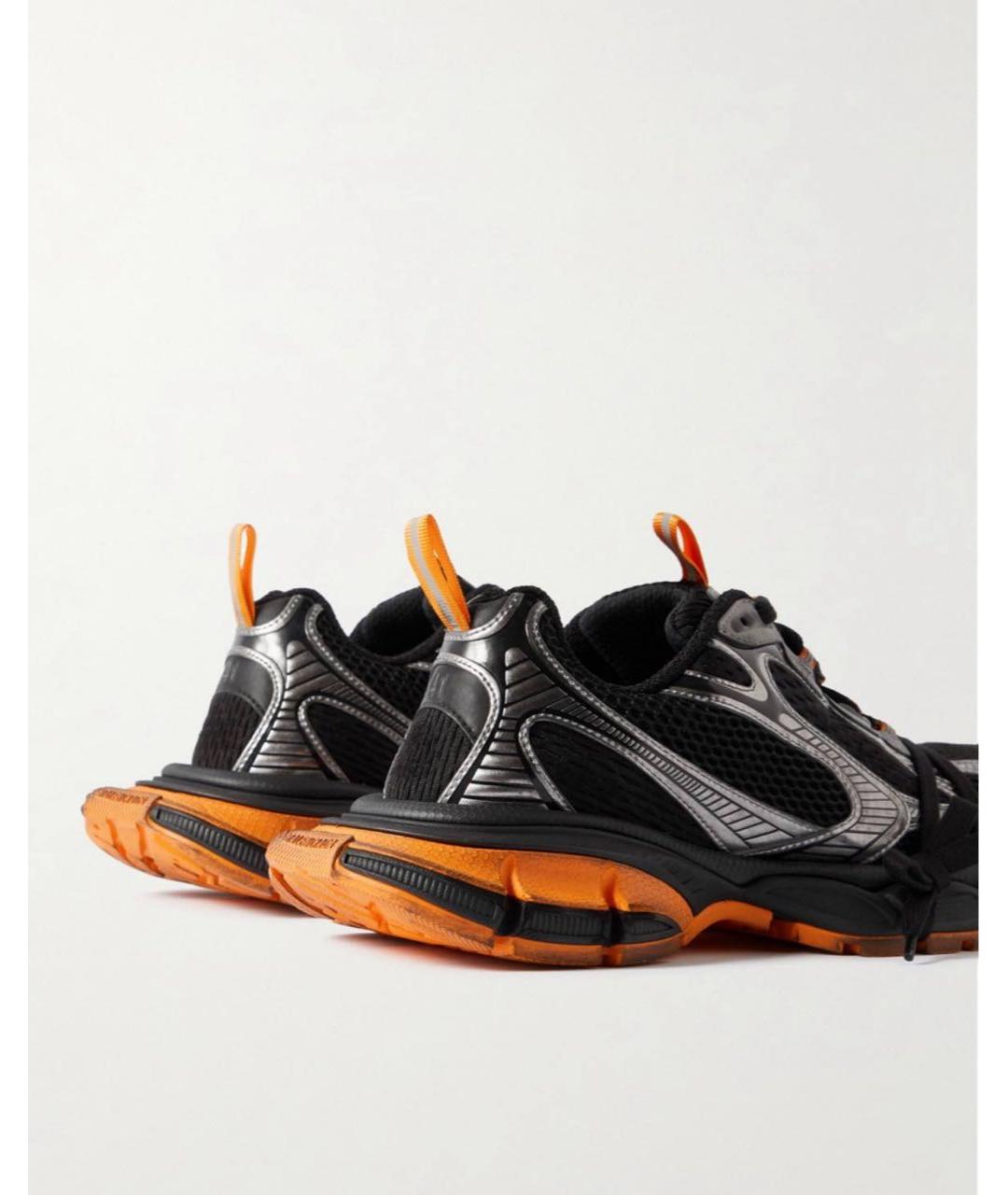 BALENCIAGA Черные текстильные низкие кроссовки / кеды, фото 3