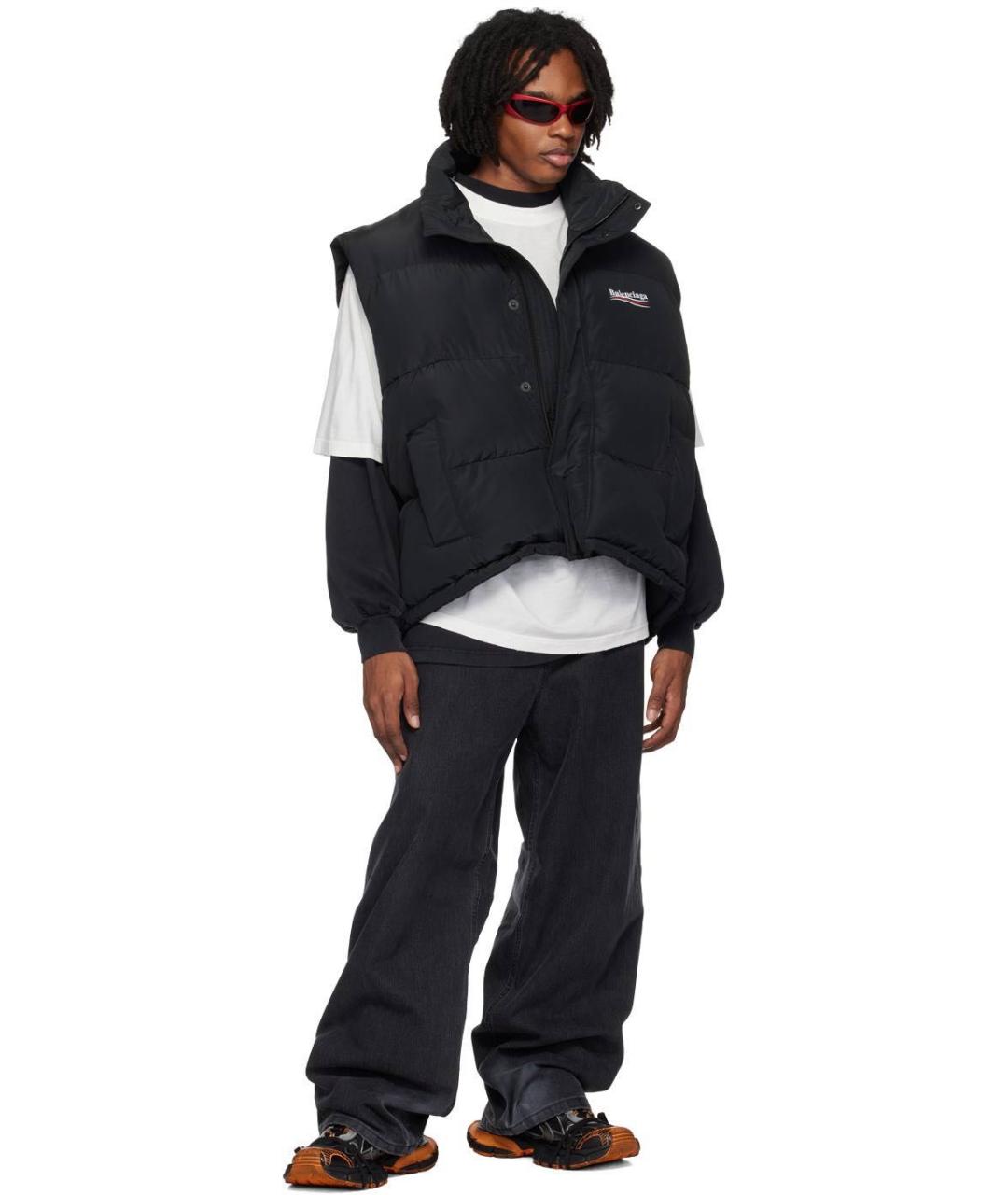 BALENCIAGA Черные текстильные низкие кроссовки / кеды, фото 7