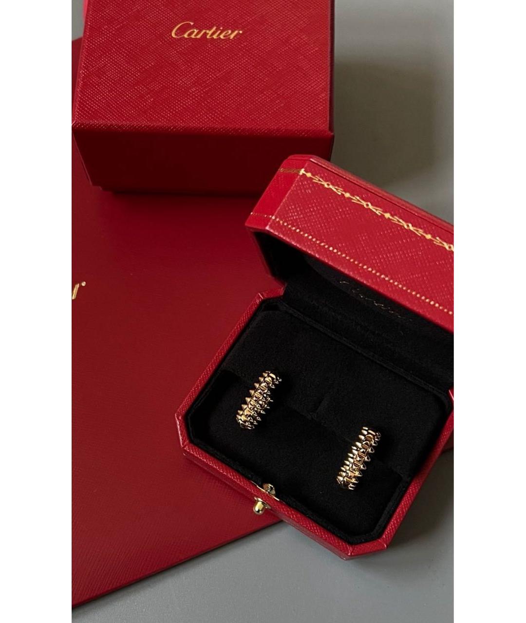 CARTIER Золотые серьги из желтого золота, фото 3