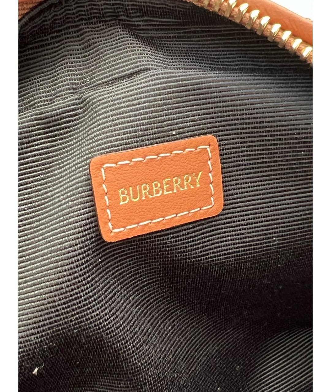BURBERRY Коричневая косметичка, фото 6
