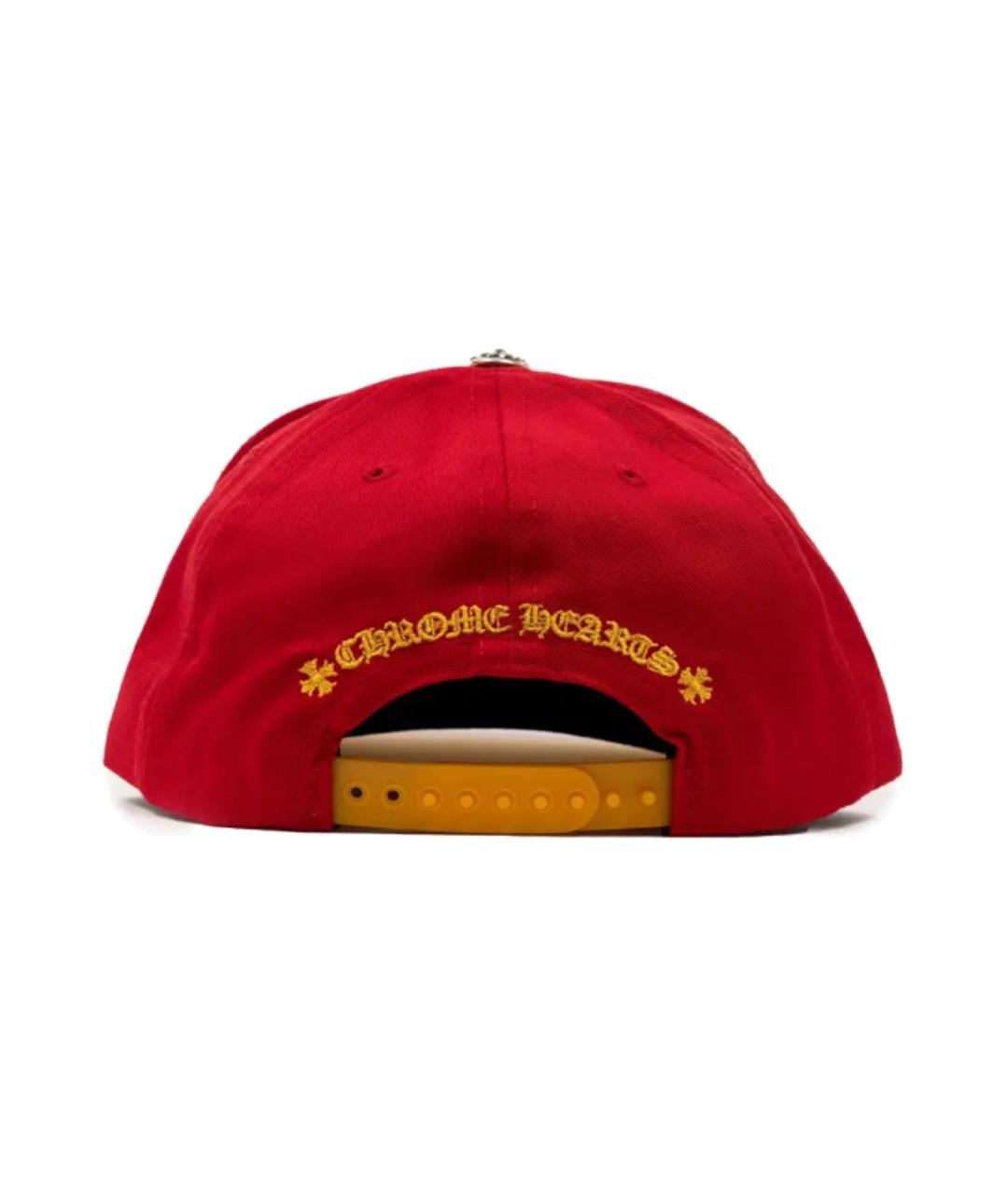 CHROME HEARTS Красная хлопковая кепка, фото 3