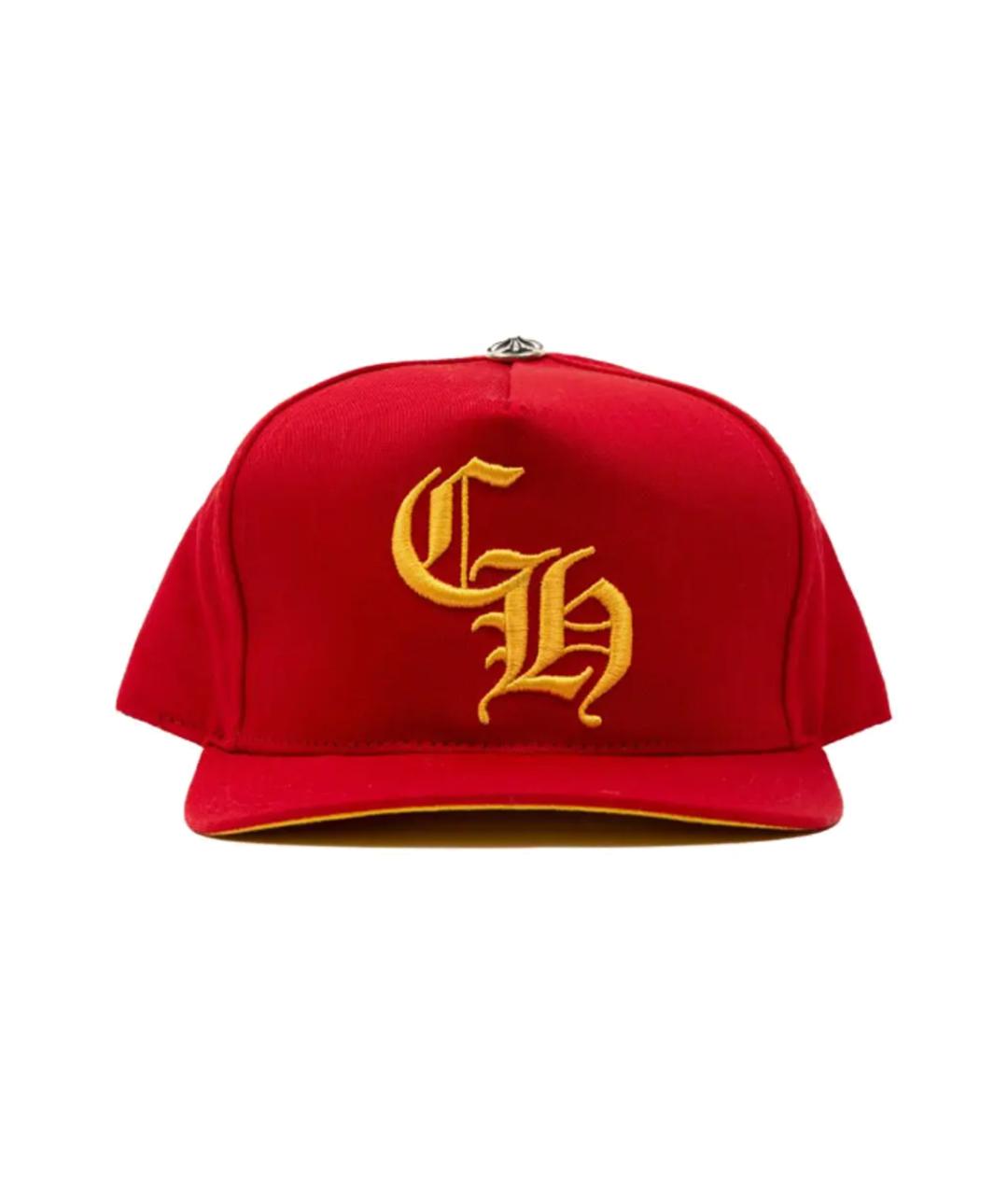 CHROME HEARTS Красная хлопковая кепка, фото 2