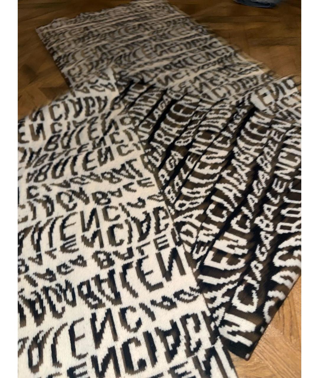 BALENCIAGA Мульти шерстяной шарф, фото 4