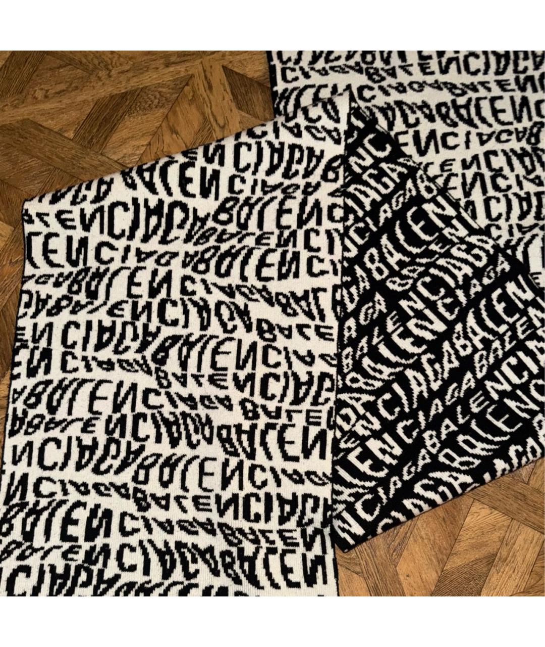 BALENCIAGA Мульти шерстяной шарф, фото 2