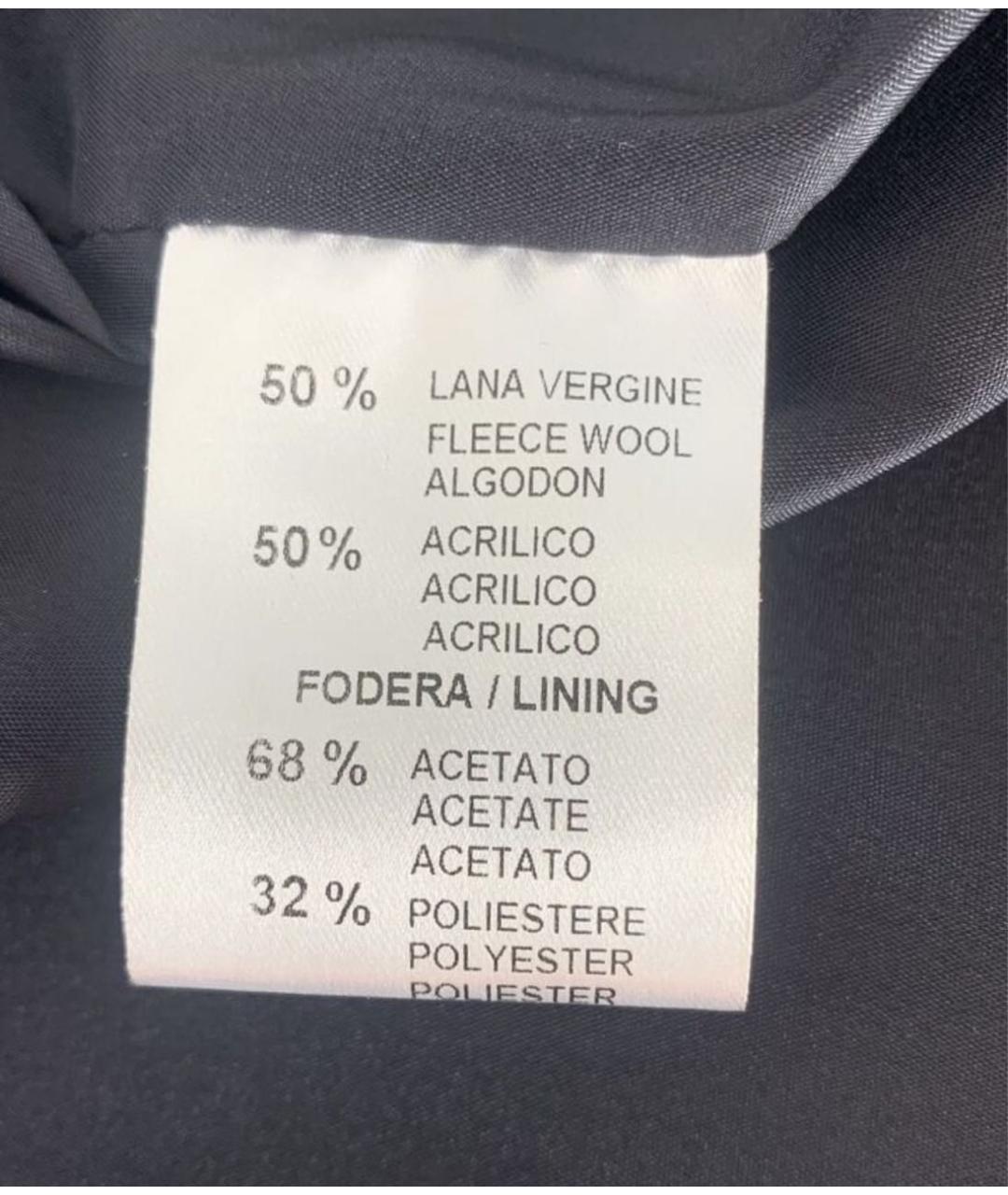 LIVIANA CONTI Синее шерстяное пальто, фото 7