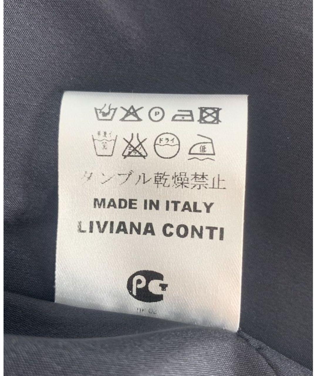 LIVIANA CONTI Синее шерстяное пальто, фото 4