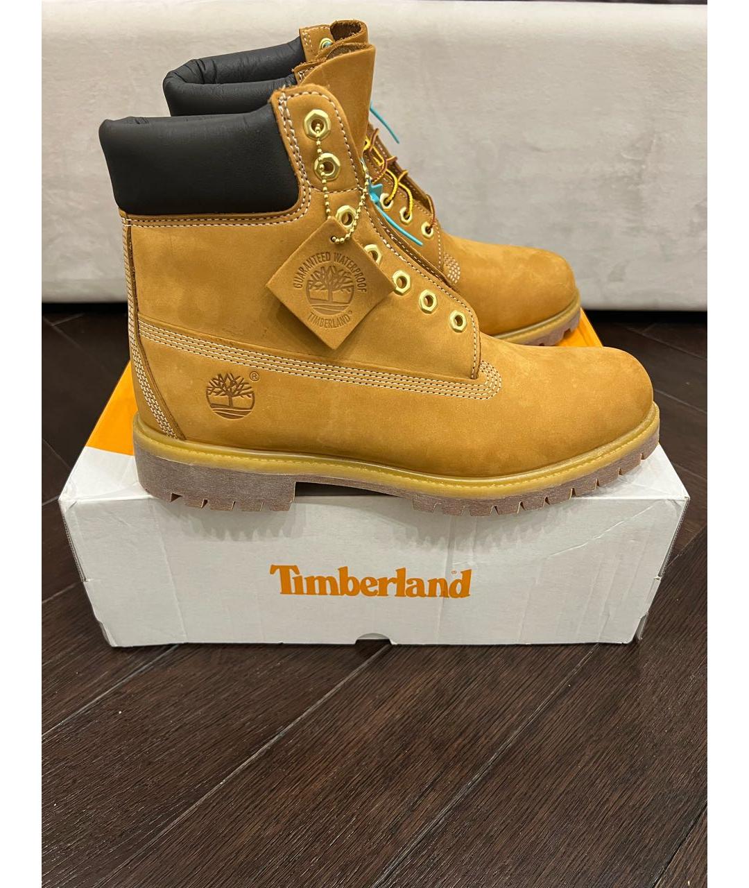 TIMBERLAND Коричневые нубуковые высокие ботинки, фото 8