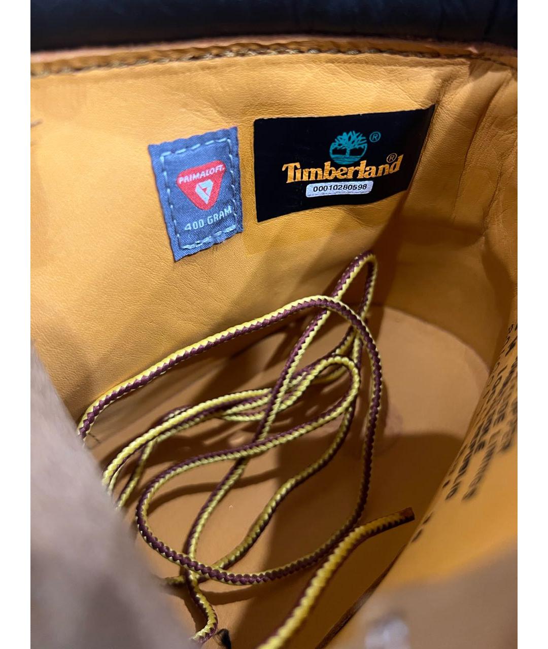 TIMBERLAND Коричневые нубуковые высокие ботинки, фото 4