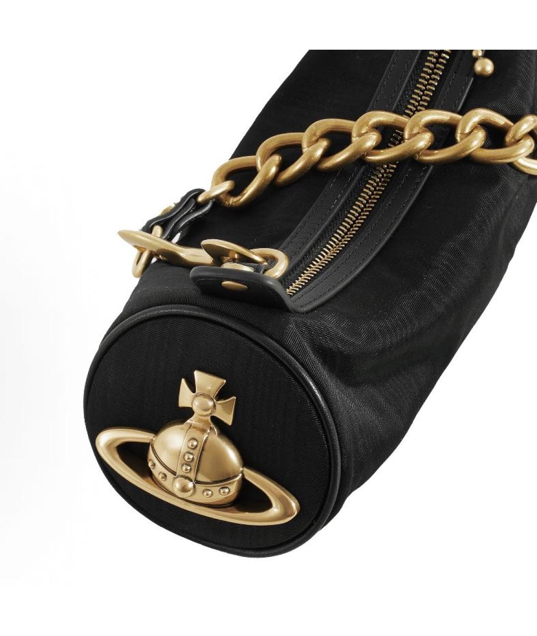 VIVIENNE WESTWOOD Черная сумка с короткими ручками, фото 4
