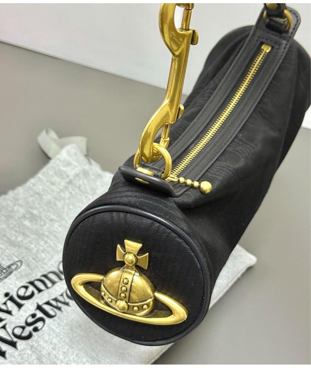 VIVIENNE WESTWOOD Черная сумка с короткими ручками, фото 8