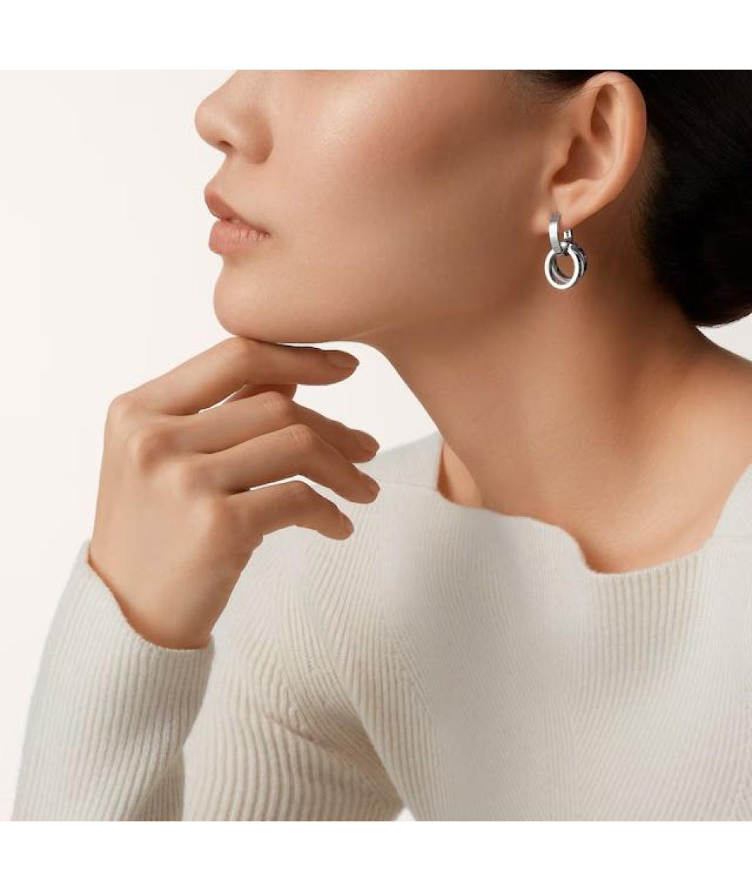 CARTIER Серебряные серьги из белого золота, фото 5
