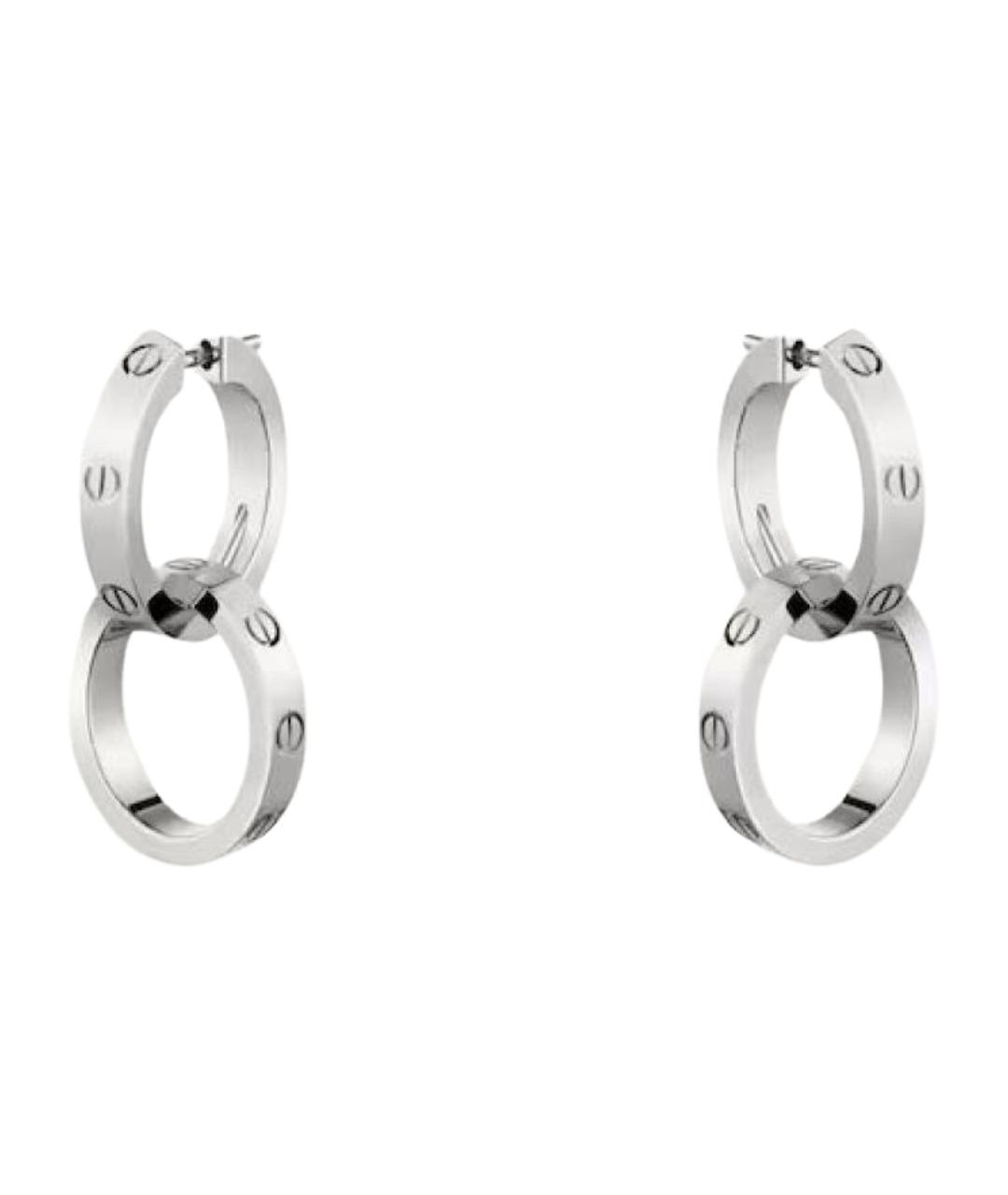 CARTIER Серебряные серьги из белого золота, фото 1