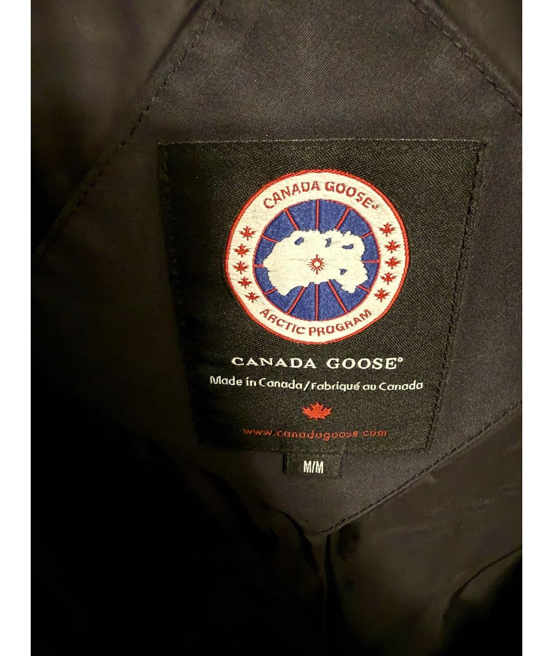 CANADA GOOSE Темно-синяя полиэстеровая парка, фото 3