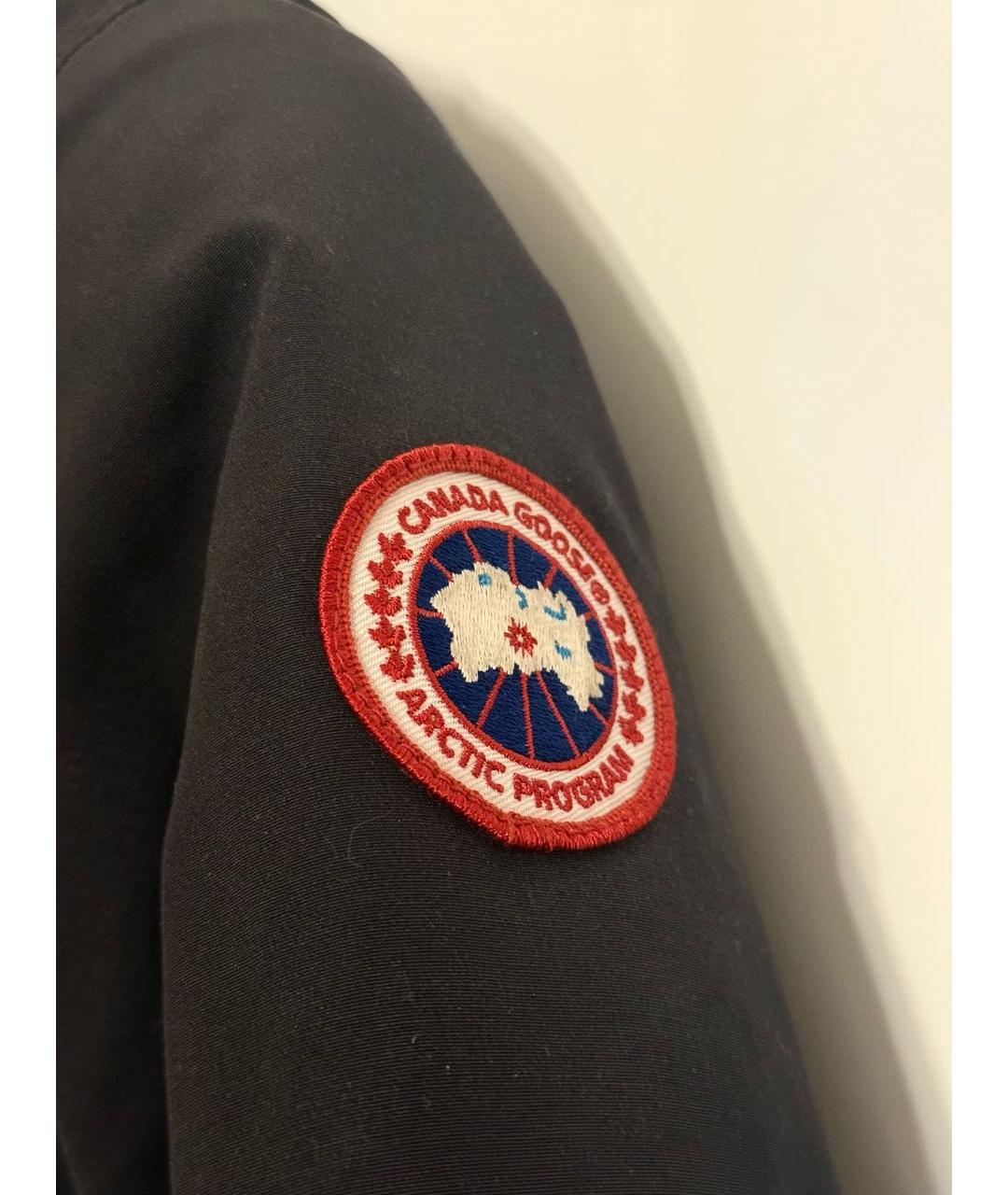 CANADA GOOSE Темно-синяя полиэстеровая парка, фото 5