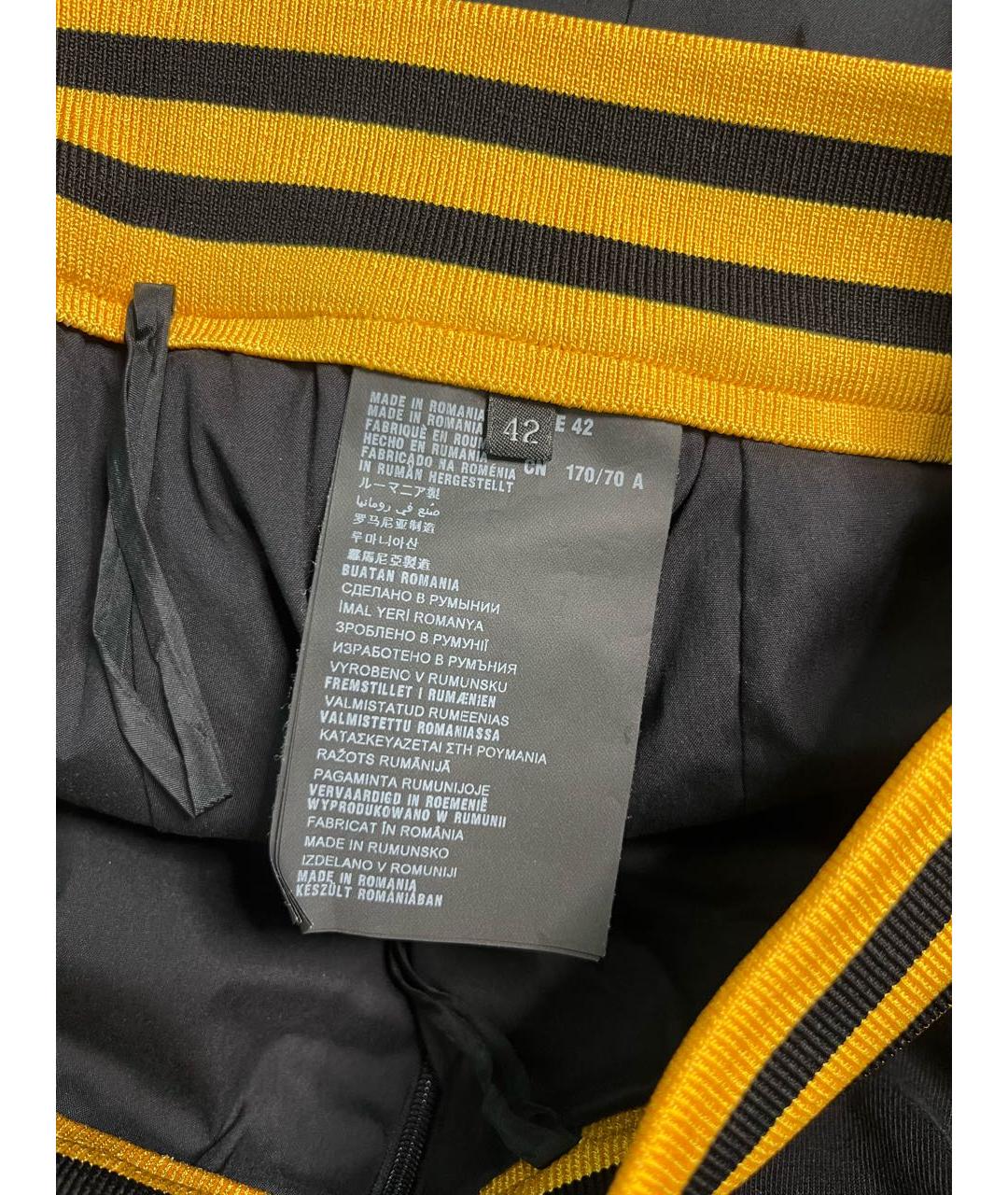 PRADA Черная хлопко-эластановая юбка миди, фото 4