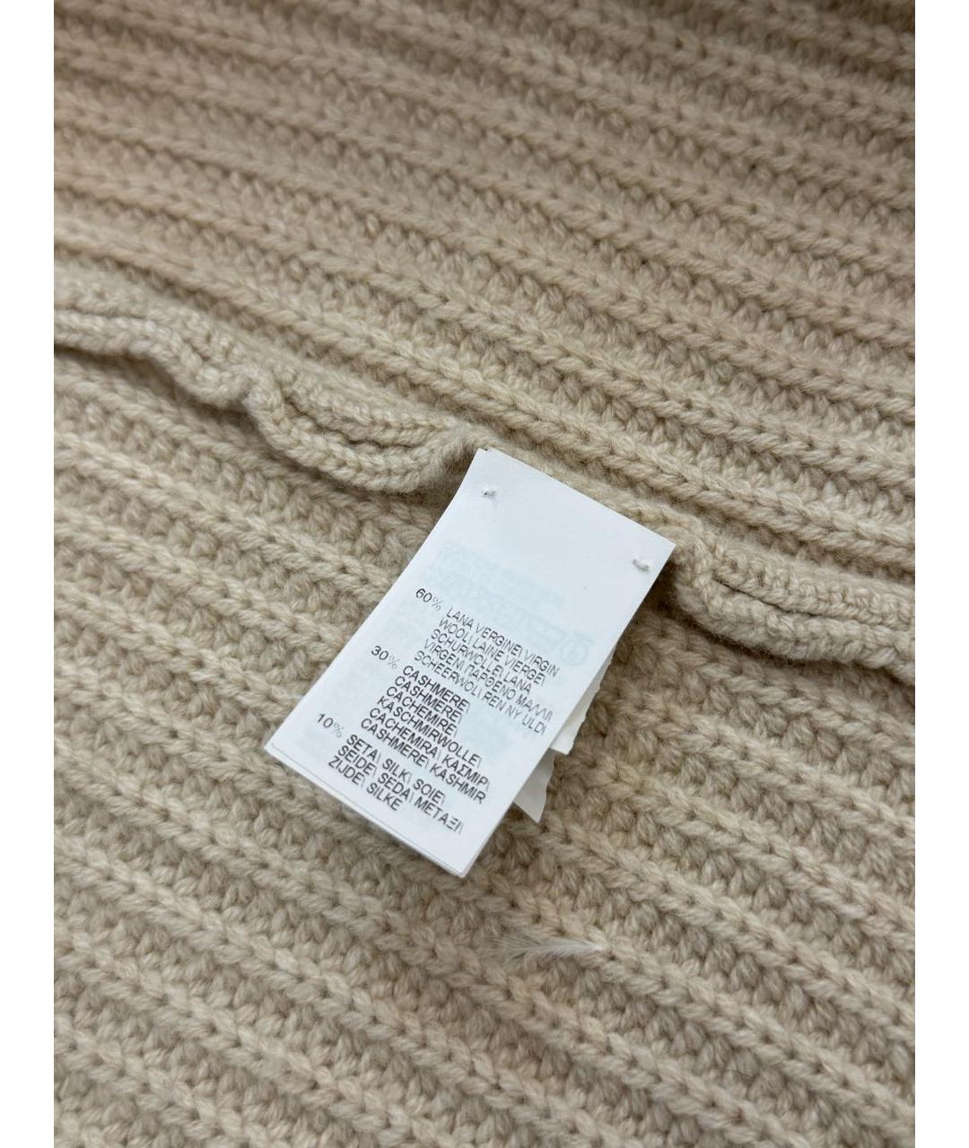 BRUNELLO CUCINELLI Бежевый кашемировый кардиган, фото 7