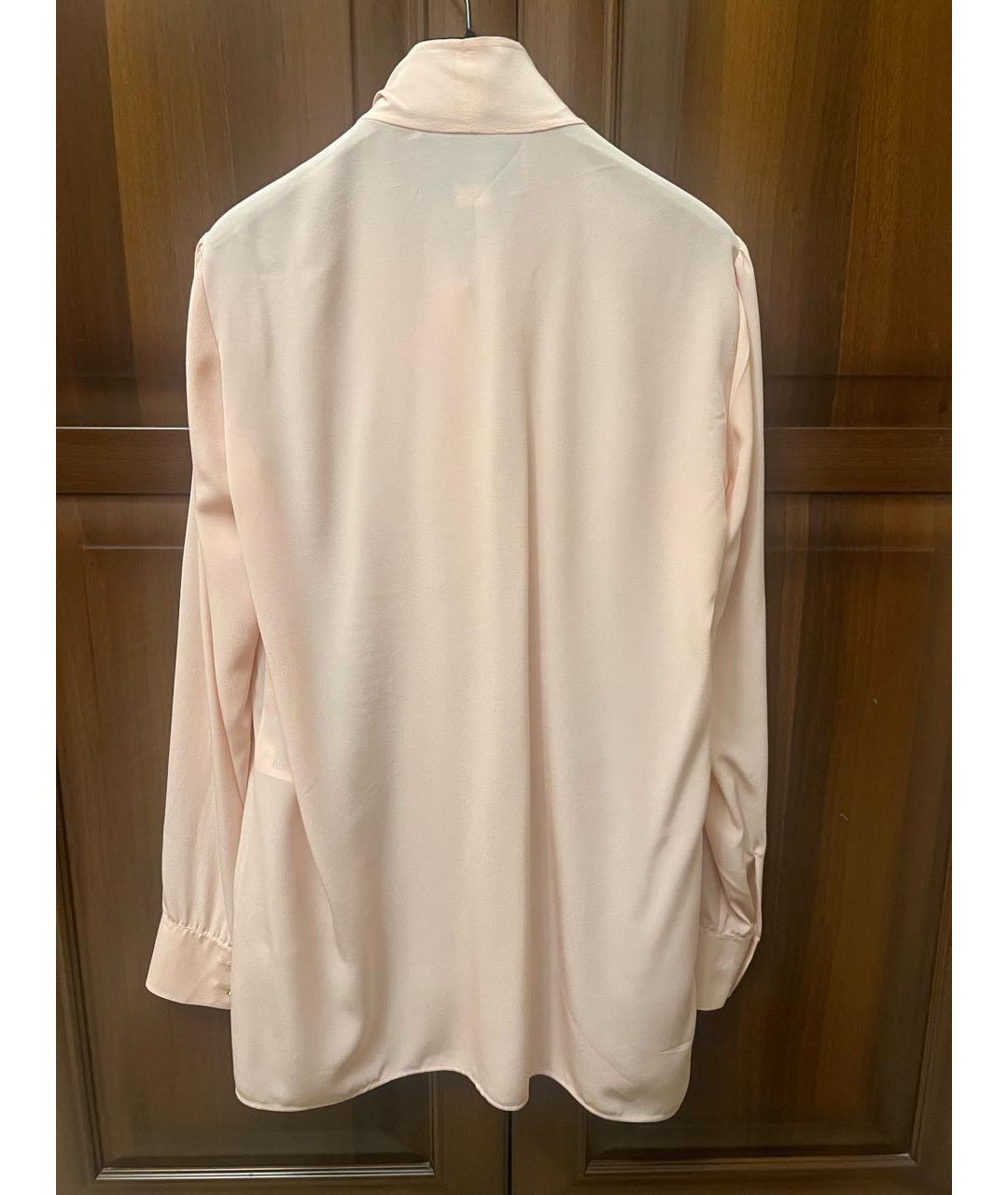 GUCCI Розовая шелковая блузы, фото 2