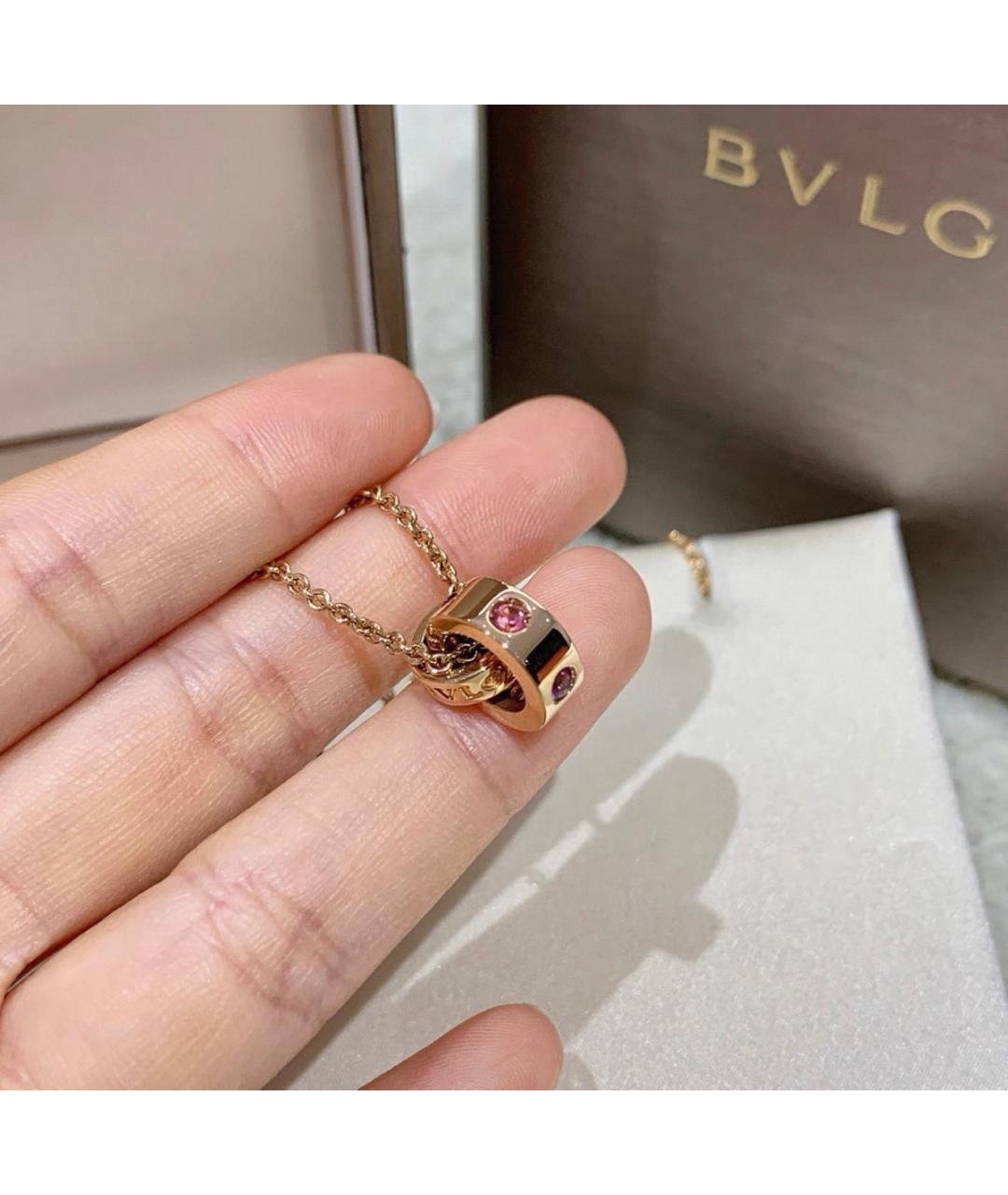 BVLGARI Золотое колье из розового золота, фото 4