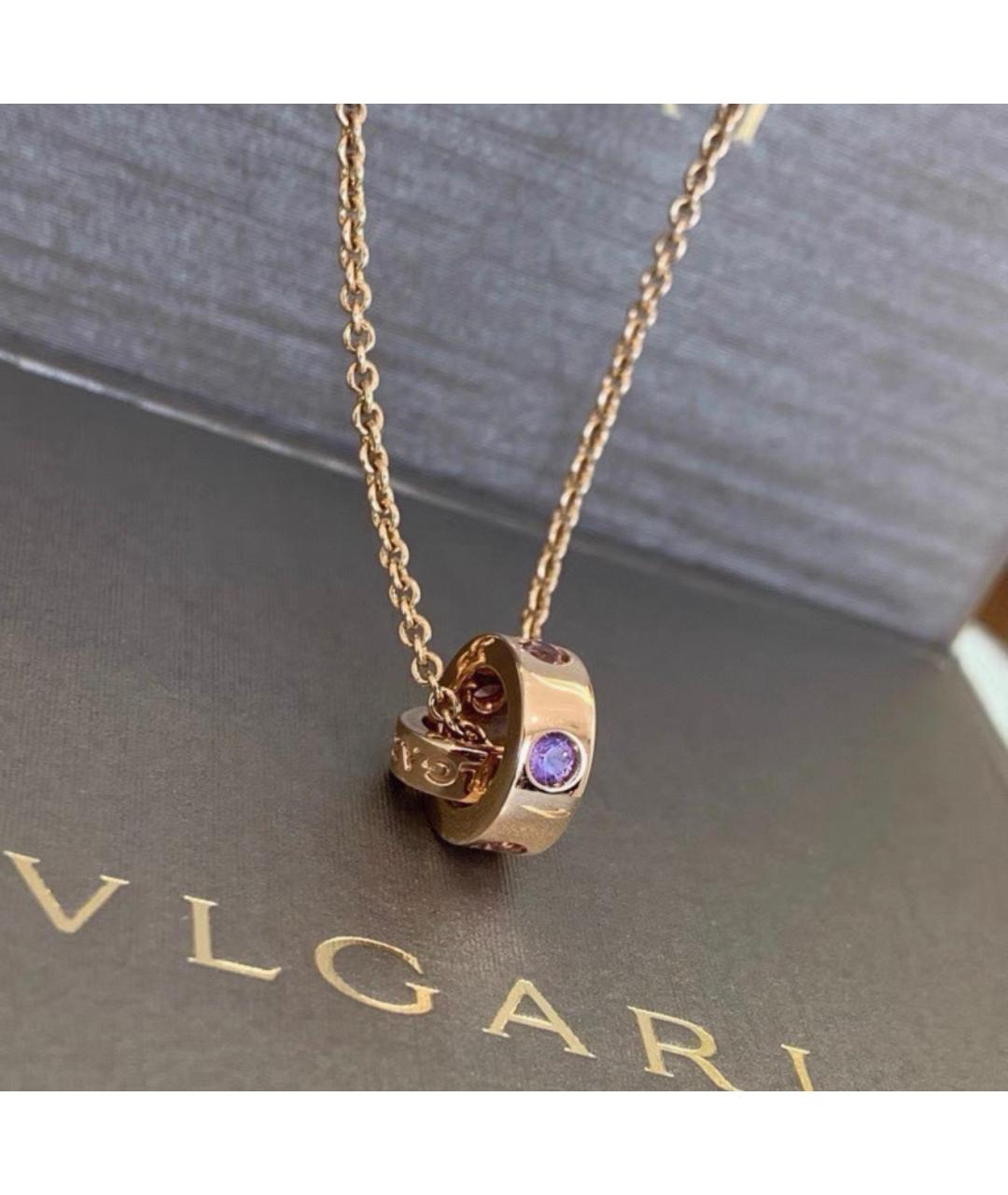 BVLGARI Золотое колье из розового золота, фото 3