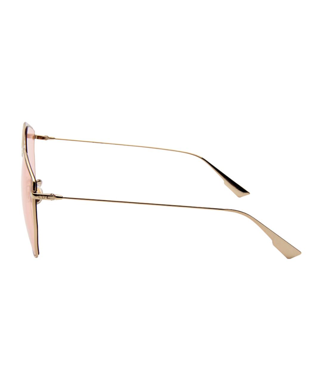 CHRISTIAN DIOR Оранжевое металлические солнцезащитные очки, фото 4