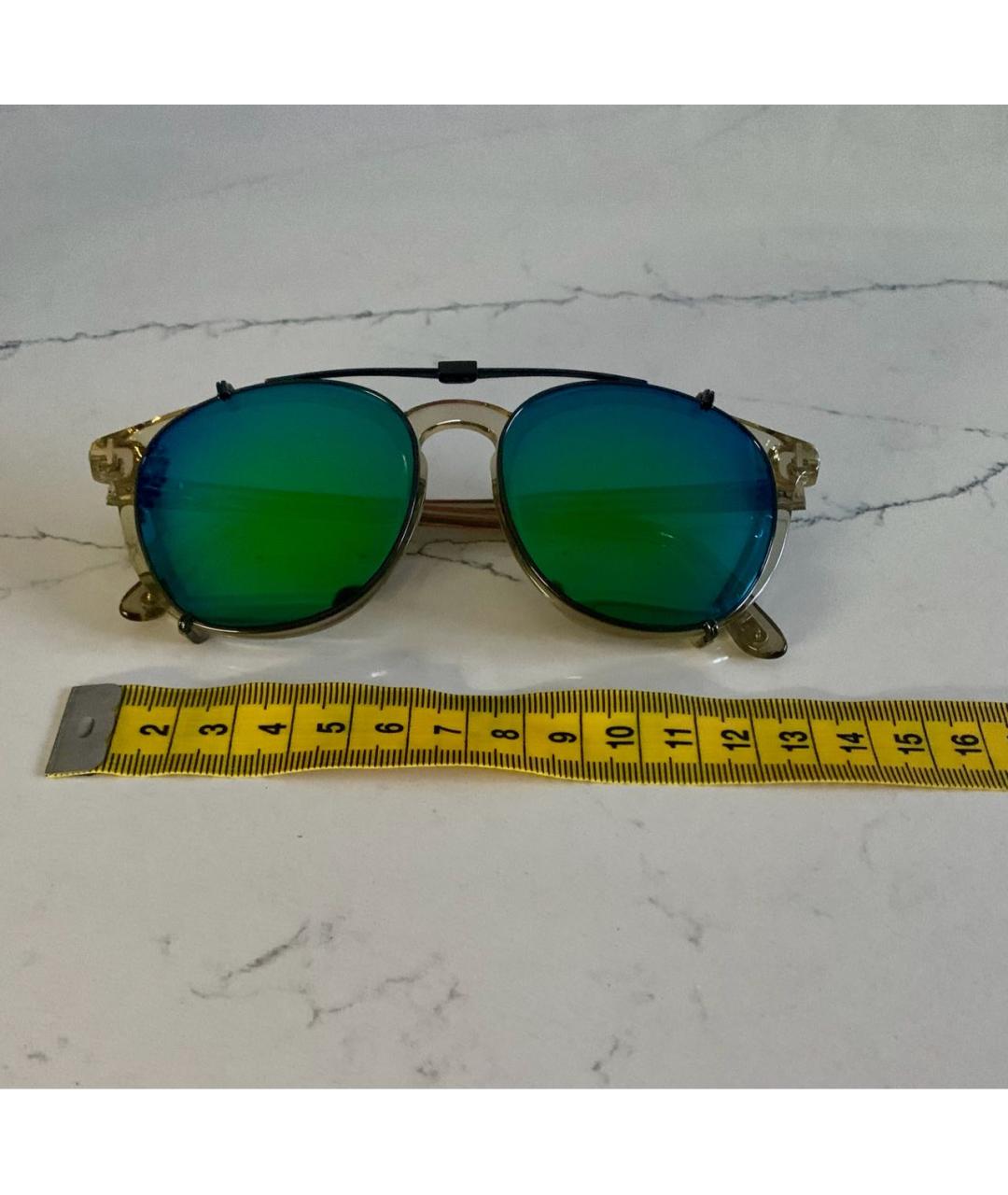 TOM FORD Бежевые пластиковые солнцезащитные очки, фото 2