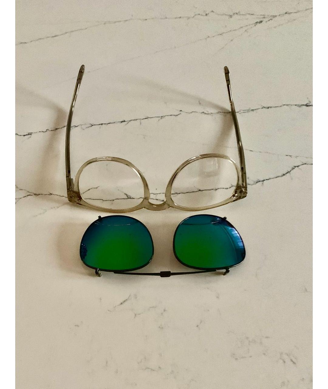 TOM FORD Бежевые пластиковые солнцезащитные очки, фото 4