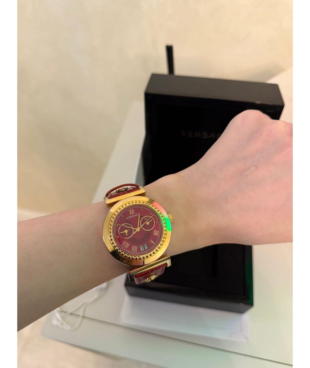 VERSACE Красные часы, фото 2