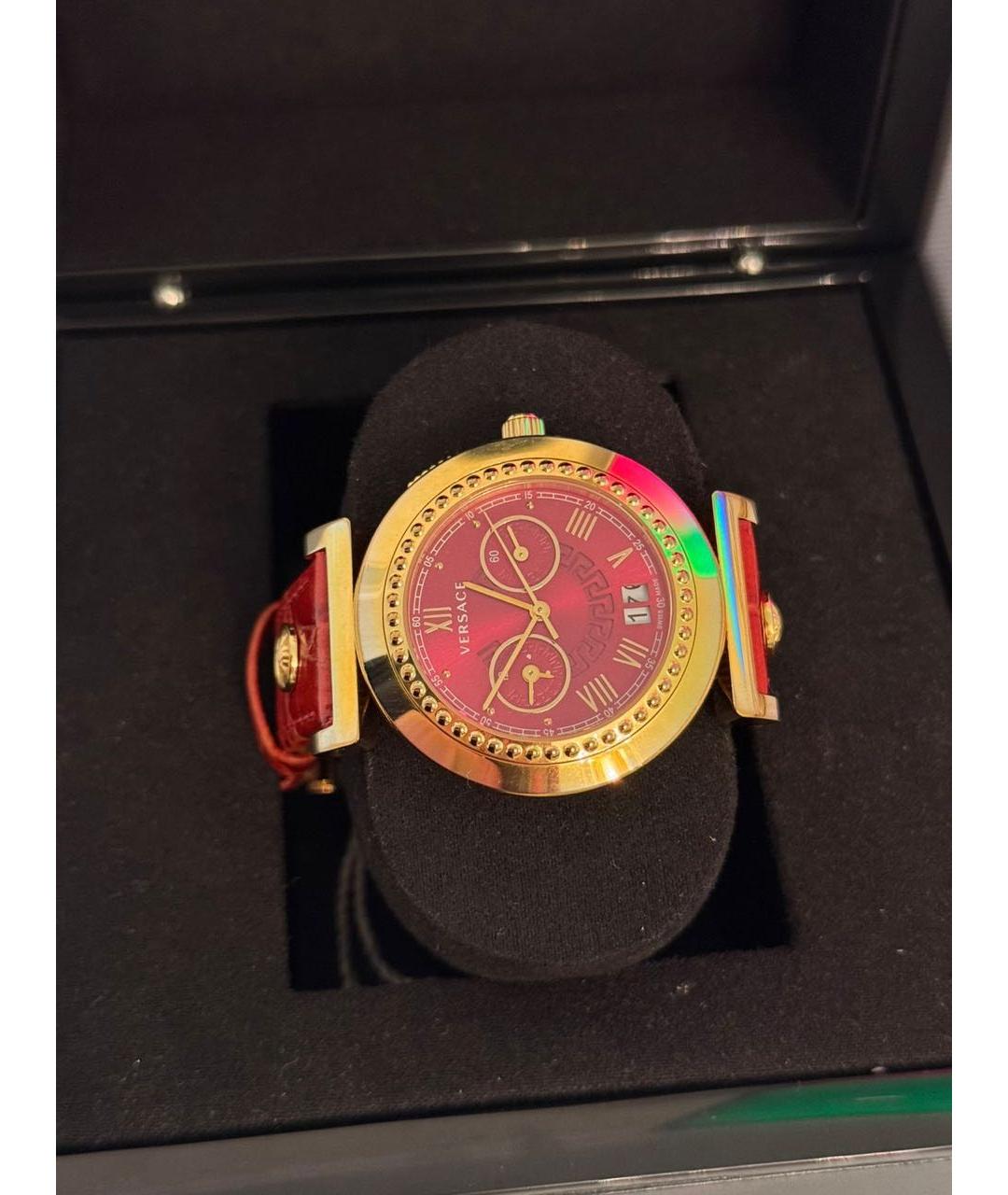 VERSACE Красные часы, фото 7