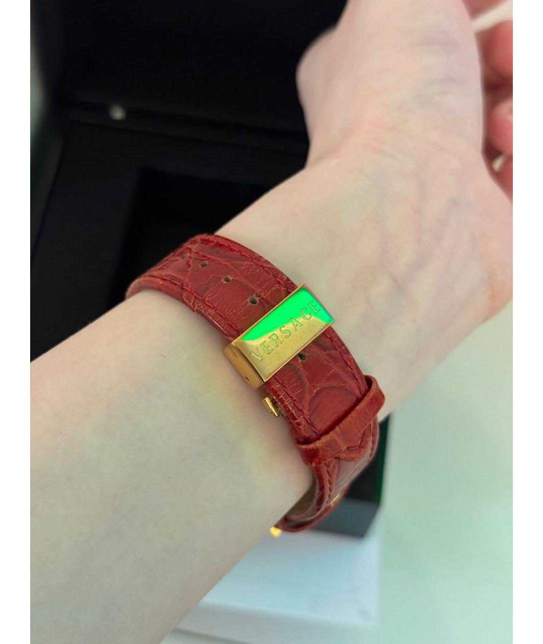 VERSACE Красные часы, фото 3