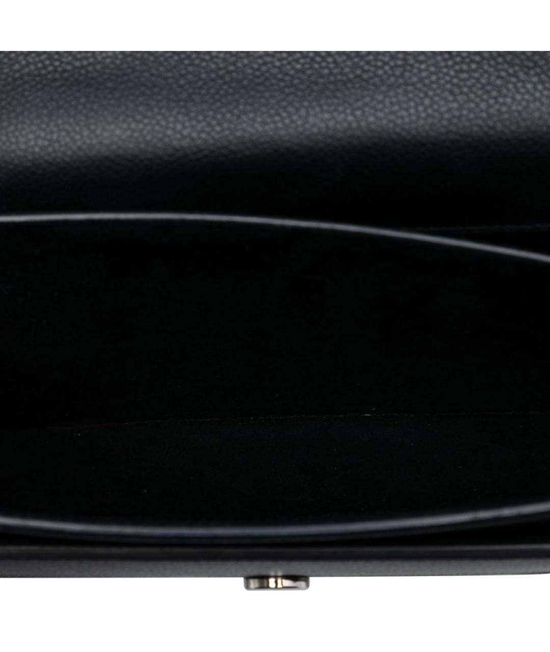 SAINT LAURENT Черная кожаная сумка через плечо, фото 5