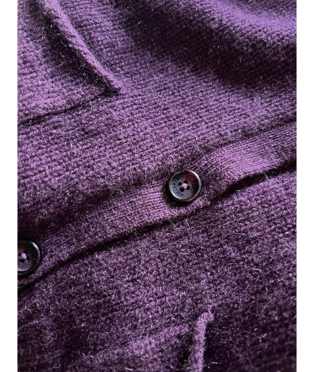 CLOSED Бордовый кашемировый кардиган, фото 6