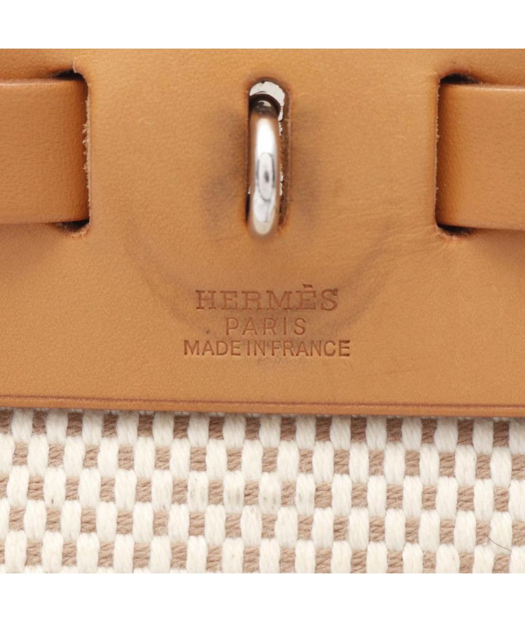 HERMES Бежевая сумка с короткими ручками, фото 4