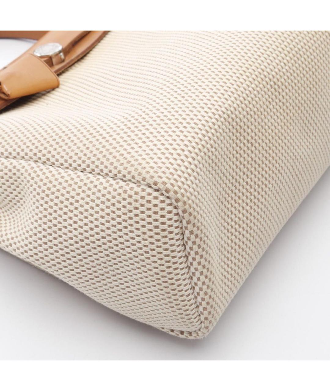 HERMES Бежевая сумка с короткими ручками, фото 5